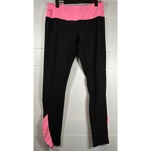 Avia Womens Medium Pink Black Athleisure Activewear‎ Yoga Running Leggings